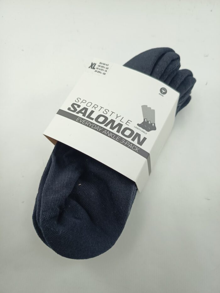 Calcetin sintetico negro tobillero, Salomon mod. Lc2086600