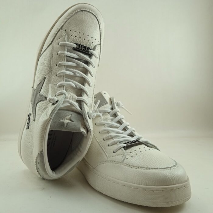 Semi-deportivo blanco con cierre de cordon elastico, Cetti mod. 1333