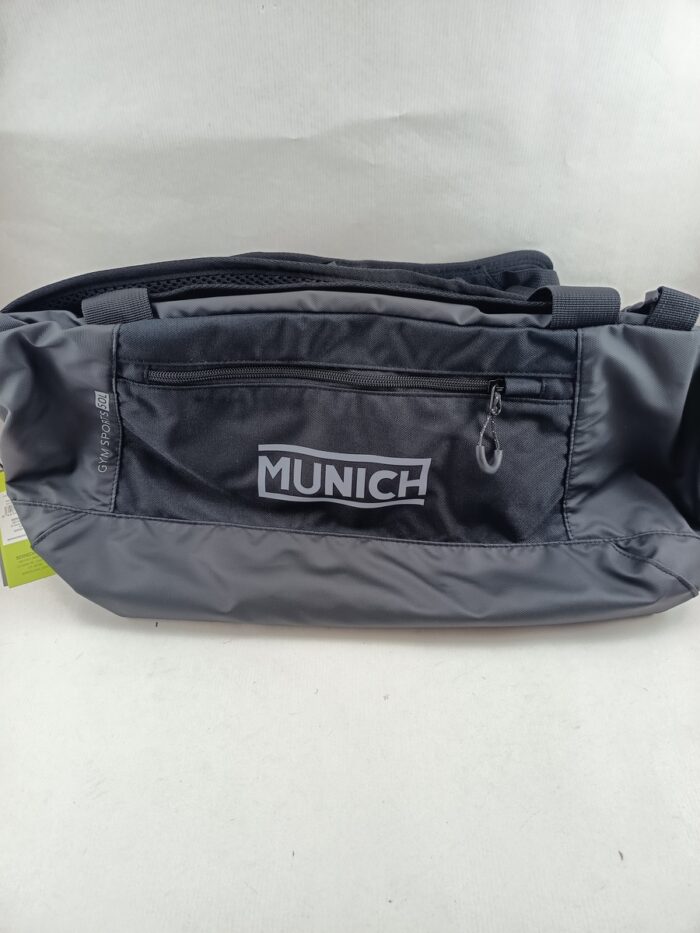 Mochila convertible sintetica negra con cierres de cremallera, Munich mod.6578014