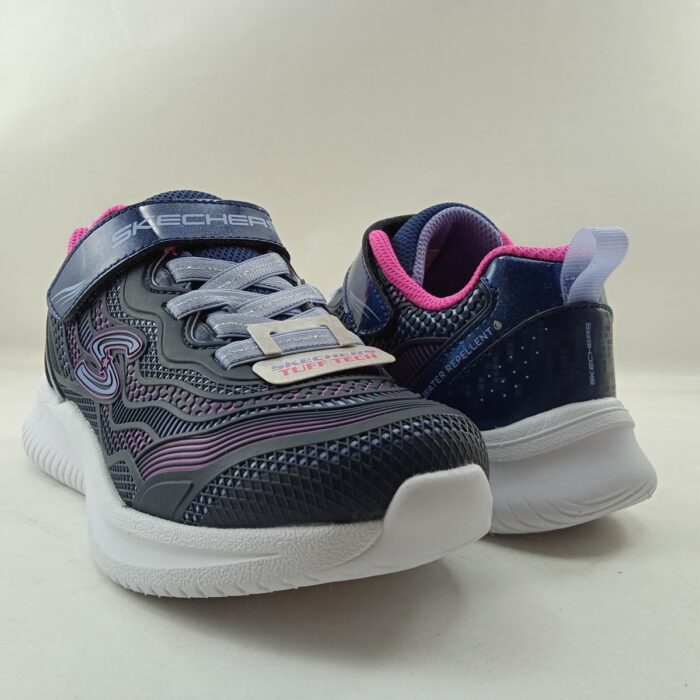 Deportivo azul con cierre de velcro, Skechers mod. 302433L - Imagen 3