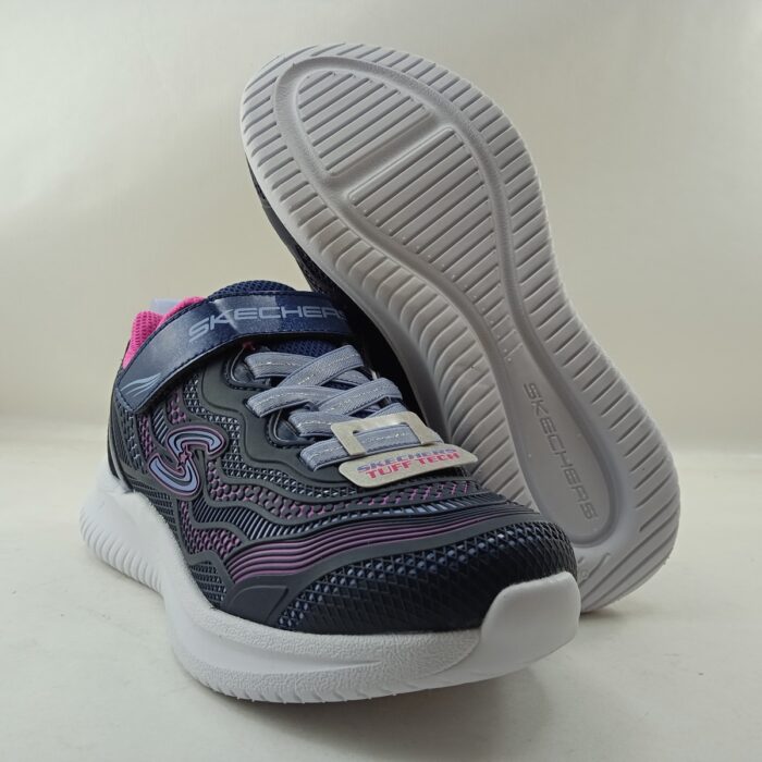 Deportivo azul con cierre de velcro, Skechers mod. 302433L - Imagen 4