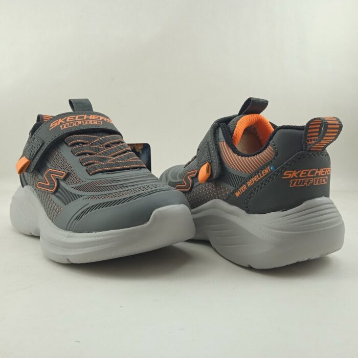 Deportivo gris con cierre de velcro,Skechers mod. 403861 - Imagen 3