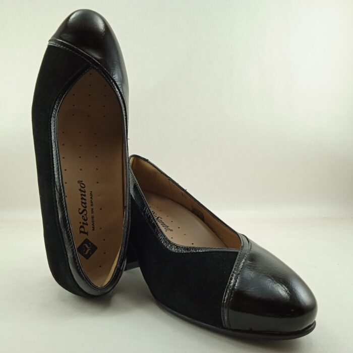 Bailarina de piel negra sin cierres, Naturpie mod. 225152