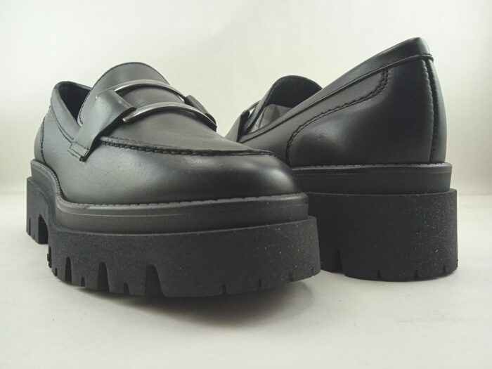 Mocasin de piel negra sin cierres, Wortmann mod. 24713 - Imagen 3