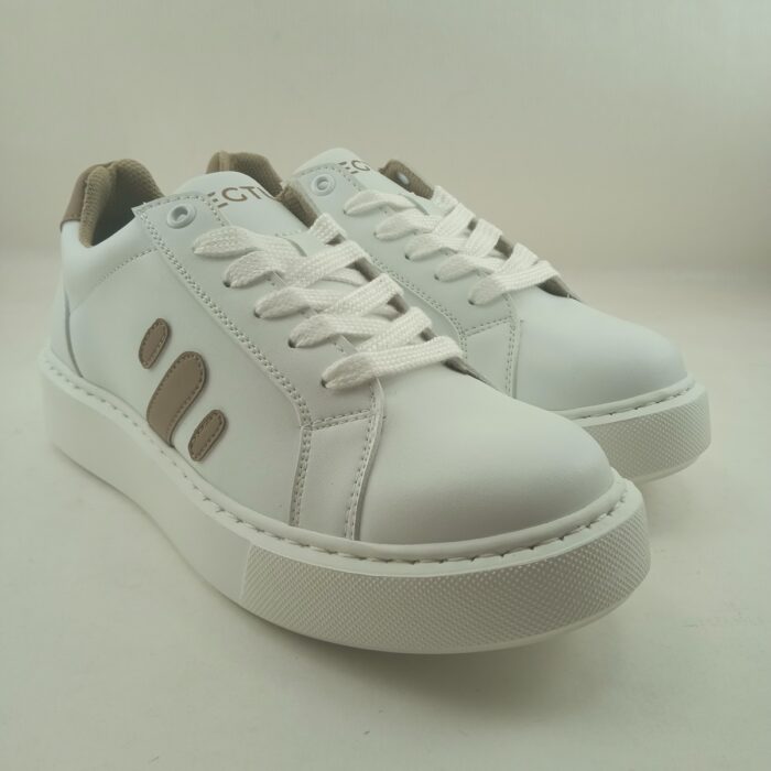 Semi-sport de piel blanca con cierre de cordon, Vegtus mdl. Oasis - Imagen 2