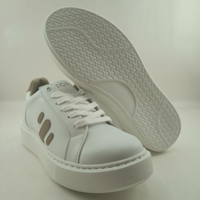 Semi-sport de piel blanca con cierre de cordon, Vegtus mdl. Oasis - Imagen 4