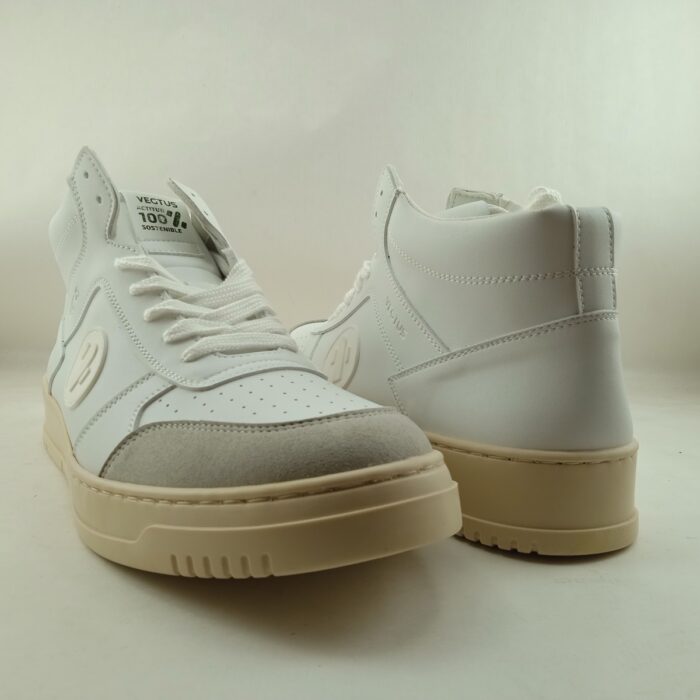 Semi-sport de piel blanca con cierre de cordon, Vegtus mod. Dragon - Imagen 3