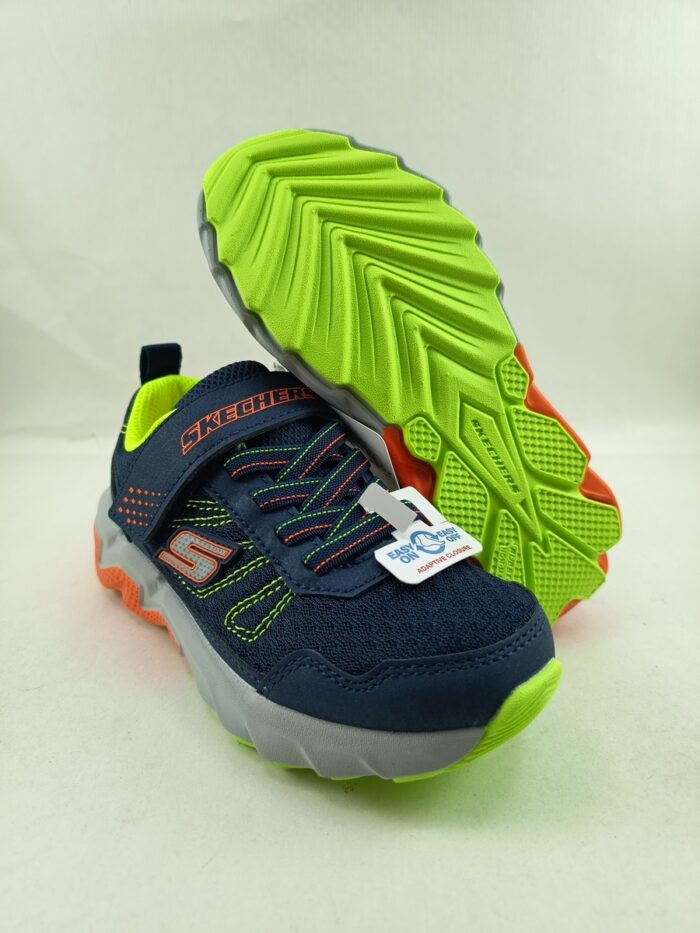 Semi-sport sintetico azul con cierre de velcro, Skechers mod. 403962 - Imagen 3