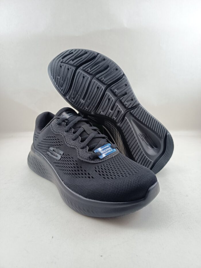 Semi-sport sintetico negro con cierre de cordon, Skechers mod. 149991 - Imagen 3