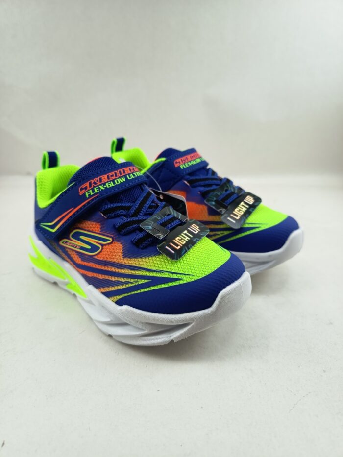 Semi-sport sintetico multicolor con cierre de velcro, Skechers mod. 400139
