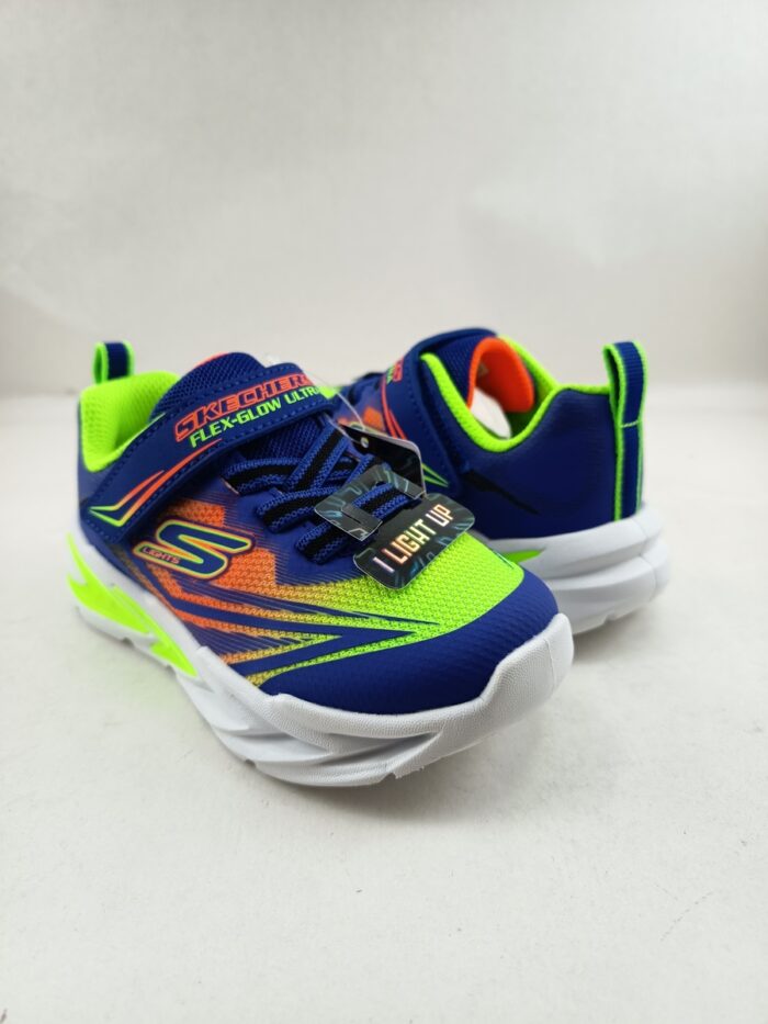 Semi-sport sintetico multicolor con cierre de velcro, Skechers mod. 400139 - Imagen 2
