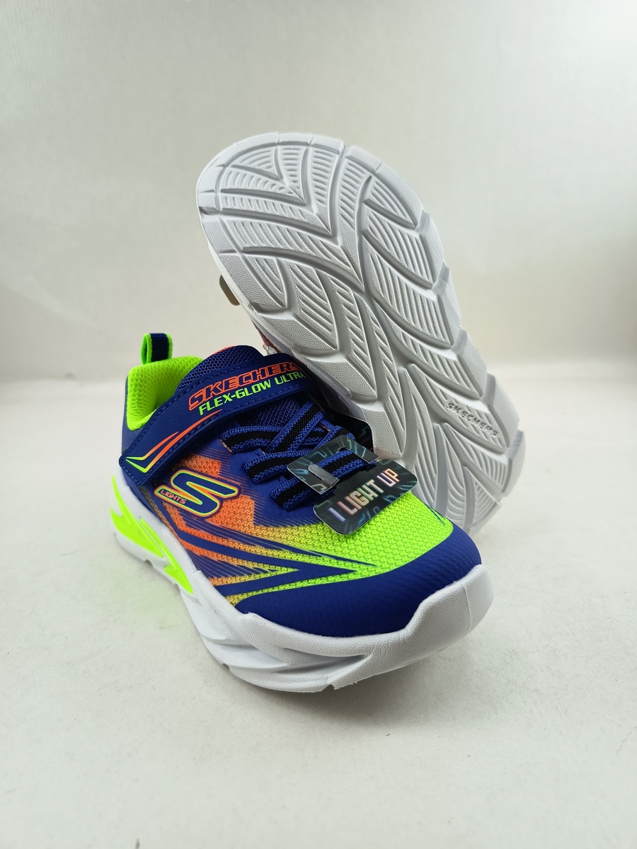 Semi-sport sintetico multicolor con cierre de velcro, Skechers mod. 400139 - Imagen 3