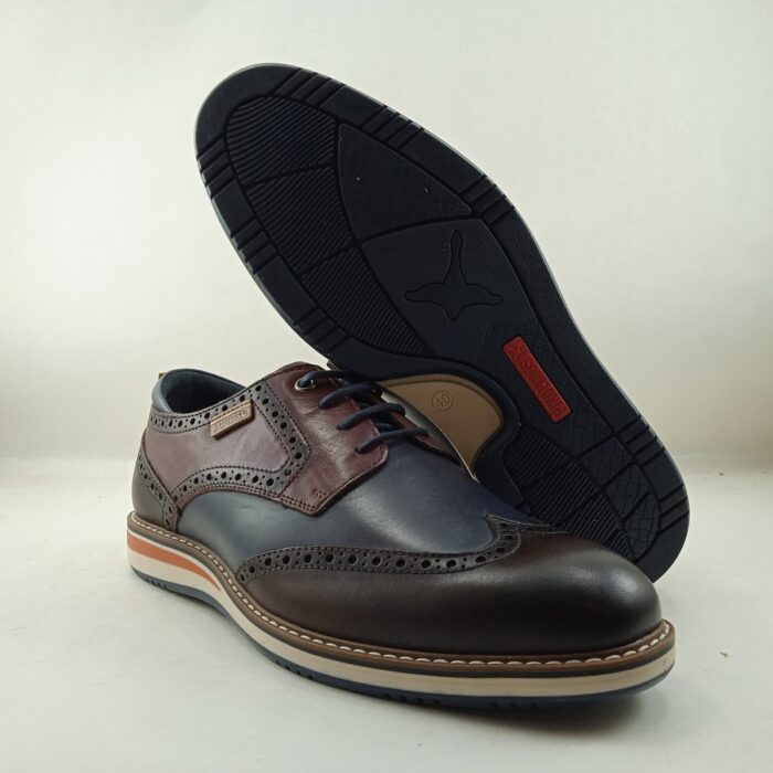 Zapato de vestir de piel marron con cierre de cordon, Pikolinos mod.4191c1 - Imagen 3