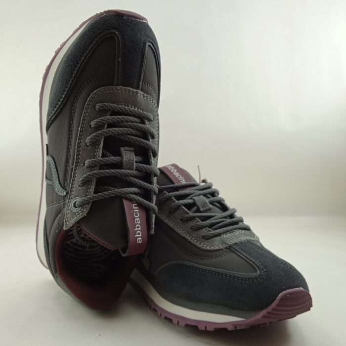 Semi-sport sintetico gris con cierre de cordon, Abbacino mod. 40089-37