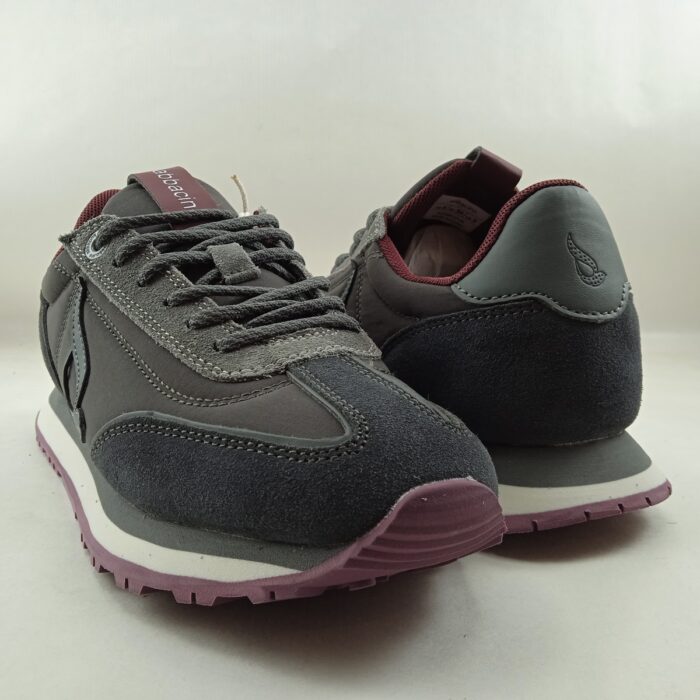 Semi-sport sintetico gris con cierre de cordon, Abbacino mod. 40089-37 - Imagen 3
