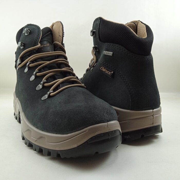 Bota trekking negra con cierre de cordon, Chiruca mod. Xacobeo 33 gtx - Imagen 3