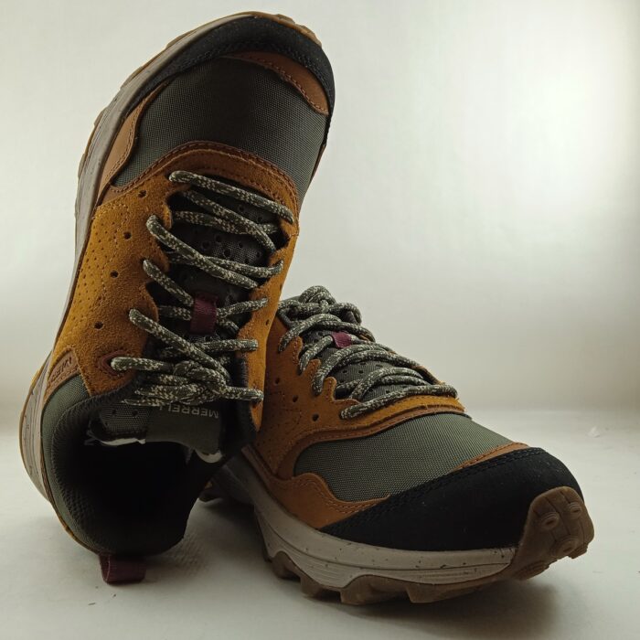 Deportivo de piel mostaza con cierre de cordon, Merrell mod.J037433