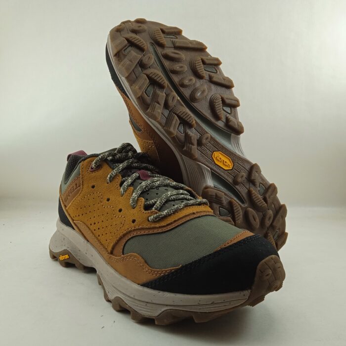 Deportivo de piel mostaza con cierre de cordon, Merrell mod.J037433 - Imagen 4