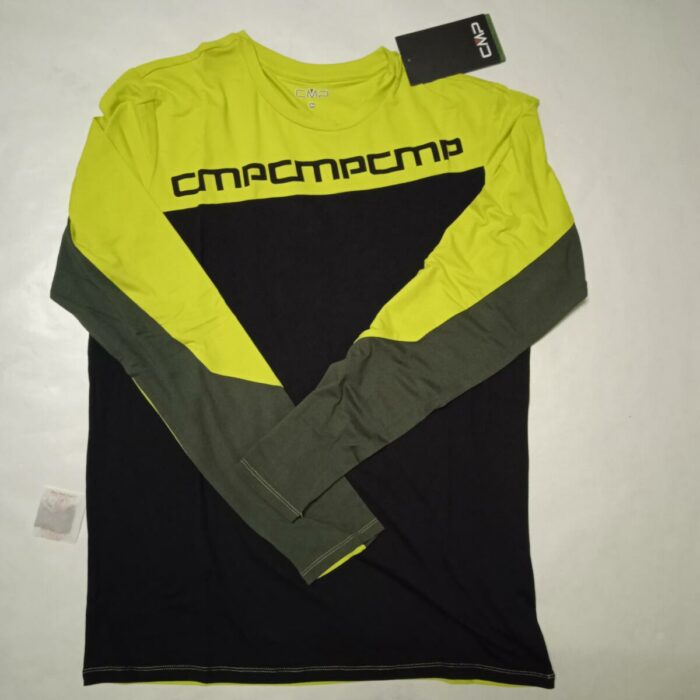 Camiseta manga larga amarilla y negra sin cierres, Cmp mod. N2847