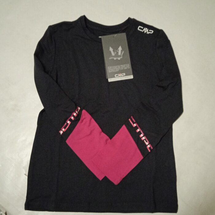 Camiseta manga larga negra sin cierres, Cmp mod. N3285
