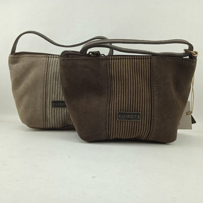 Bolso textil en varios colores y cierre de cremallera, Cuirots mod. 4804