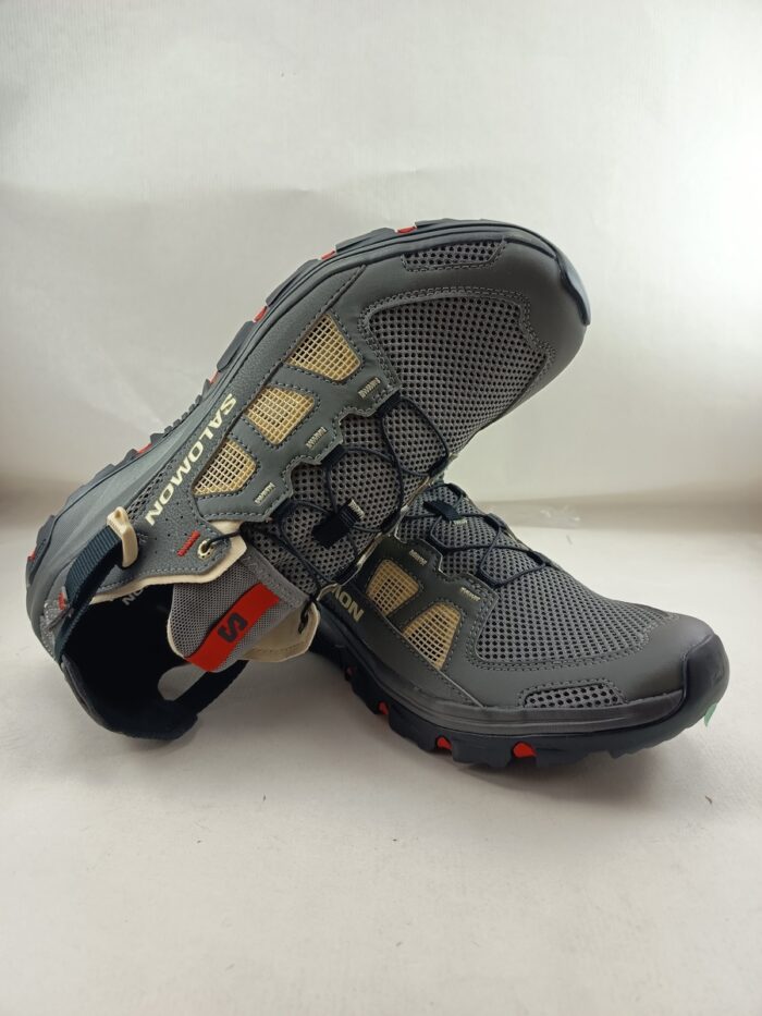 Deportivo sintetico gris con cierre de cordon elastico, Salomon mod. 471149 - Imagen 4