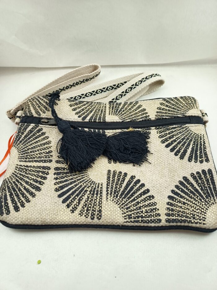Bolso de rafia multicolor con cierre de crec, Tantrend mod. 590075