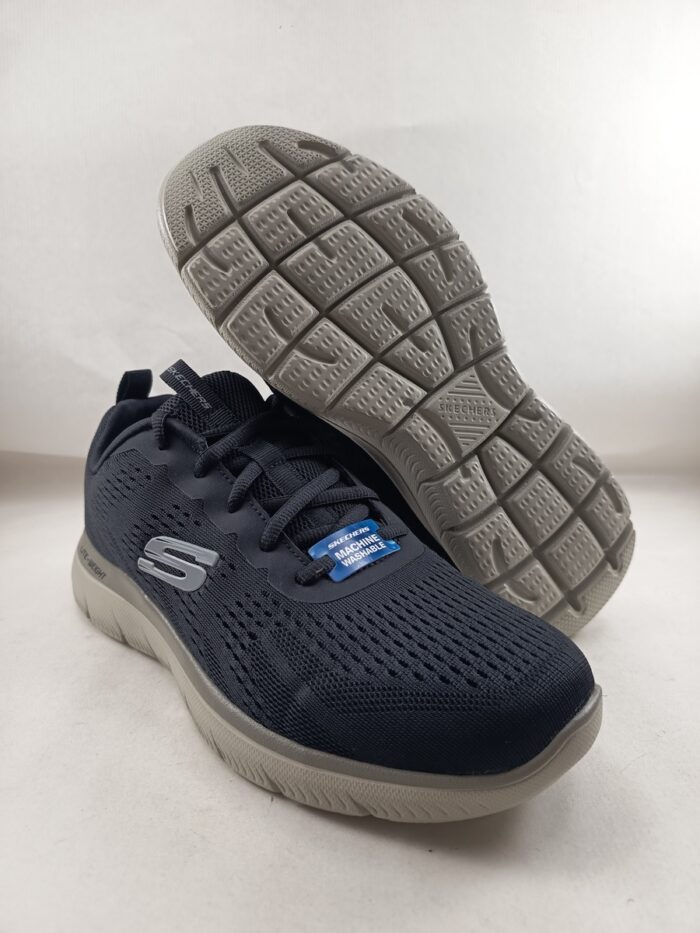 Semi-sport sintetico negro con cierre de cordon, Skechers mod. 232395