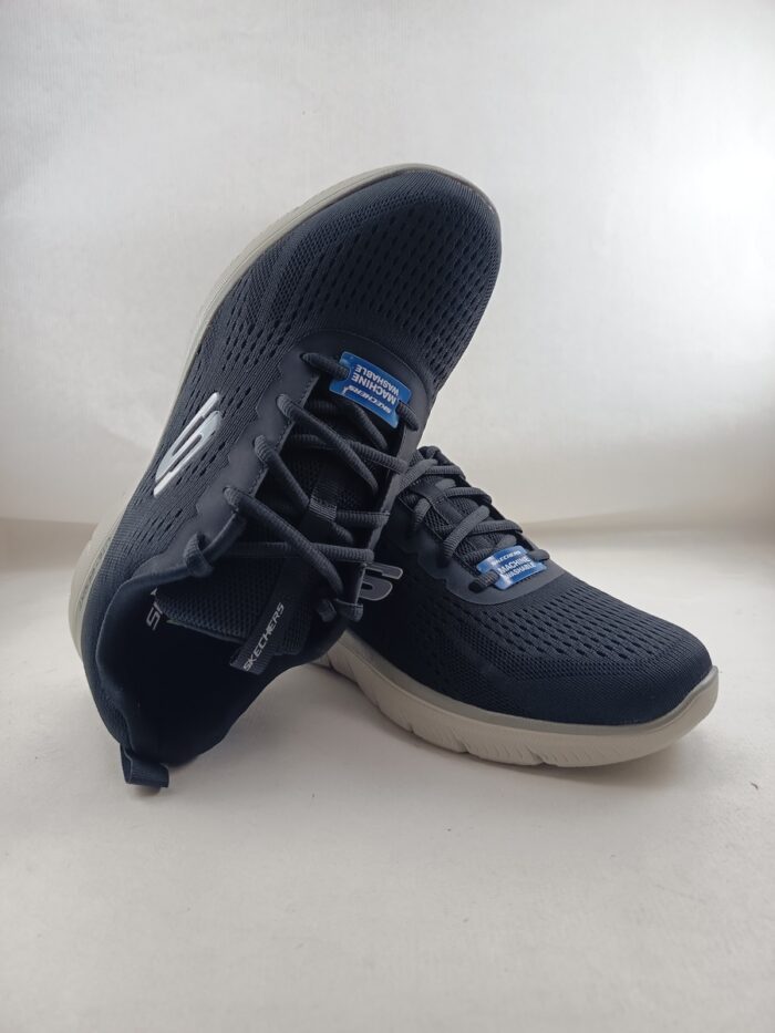 Semi-sport sintetico negro con cierre de cordon, Skechers mod. 232395 - Imagen 2