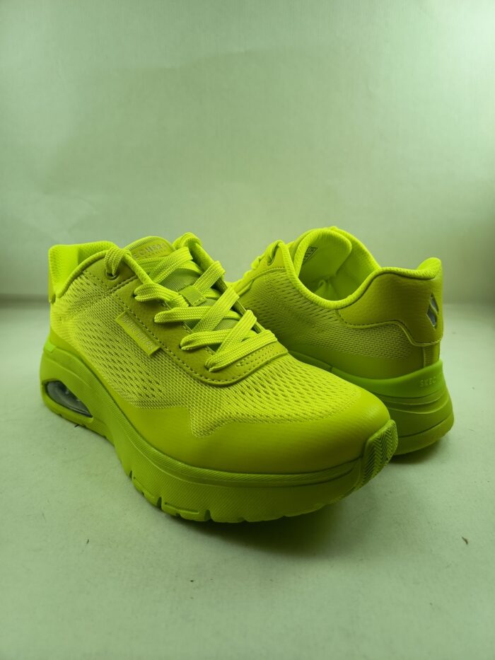 Semi-sport sintetico verde lima con cierre de cordon, Skechers mod 177794 - Imagen 2