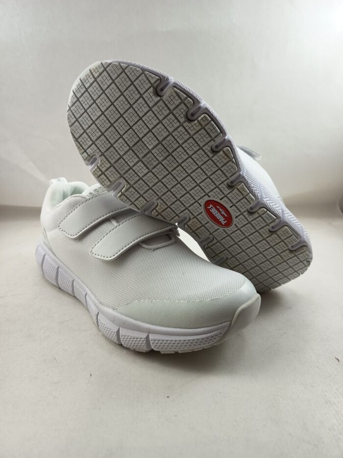 Semi-sport sintetico blanco con cierre de doble velcro, Paredes mod. Kansas - Imagen 3