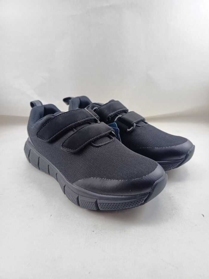 Semi-sport sintetico negro con cierre de doble velcro, Paredes mod. Kansas