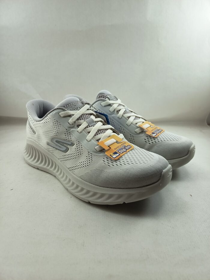 Semi-sport sintetico blanco sin cierres modelo sliping, Skechers mod. 216375