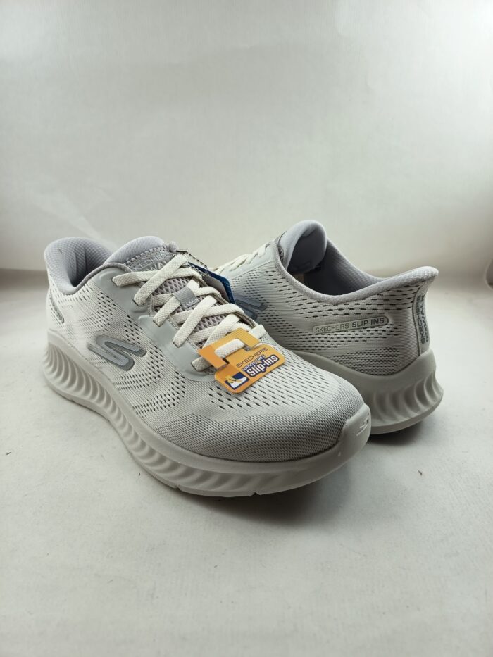 Semi-sport sintetico blanco sin cierres modelo sliping, Skechers mod. 216375 - Imagen 2