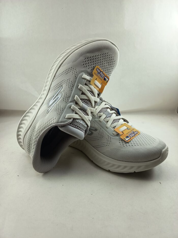 Semi-sport sintetico blanco sin cierres modelo sliping, Skechers mod. 216375 - Imagen 4