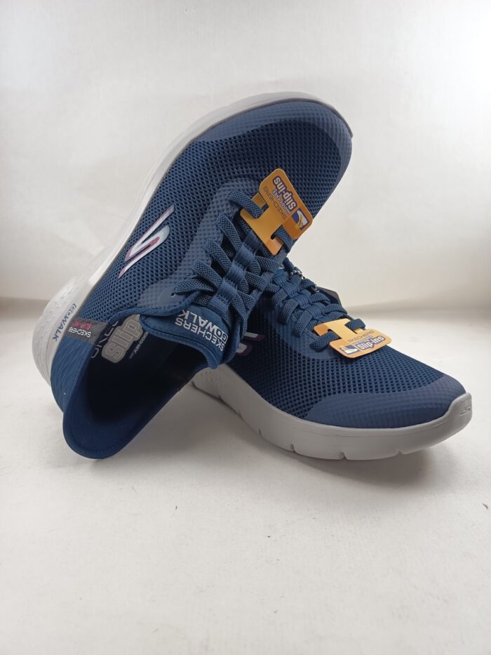 Semi-sport sintetico azul sin cierres, modelo slip-ing, Skechers mod. 216324 - Imagen 4