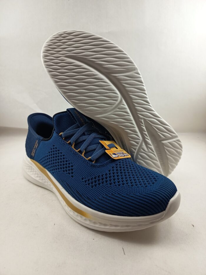 Semi-sport sinteitco azul sin cierres, modelo sliping, Skechers mod. 210810 - Imagen 3