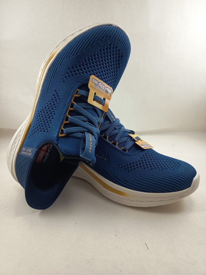 Semi-sport sinteitco azul sin cierres, modelo sliping, Skechers mod. 210810 - Imagen 4