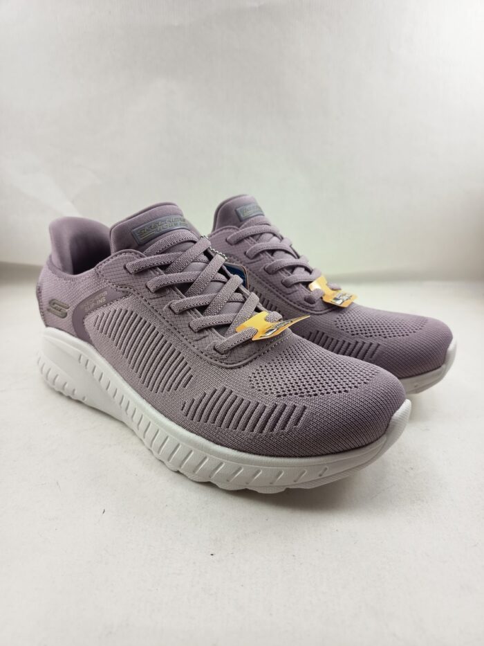 Semi-sport sintetico lila sin cierres, modelo sliping, Skechers mod. 117497