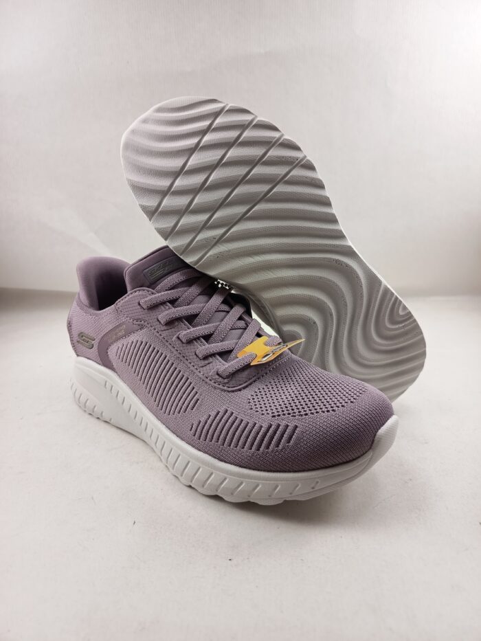 Semi-sport sintetico lila sin cierres, modelo sliping, Skechers mod. 117497 - Imagen 3