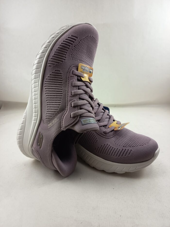 Semi-sport sintetico lila sin cierres, modelo sliping, Skechers mod. 117497 - Imagen 4