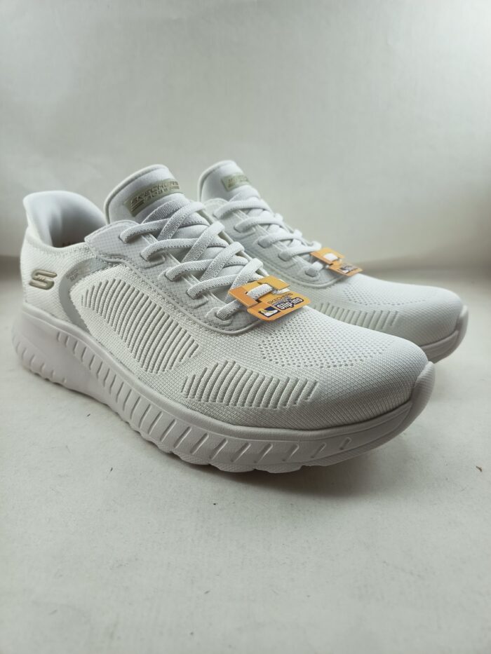 Semi-sport sintetico blanco sin cierres, modelo sliping, Skechers mod. 117497