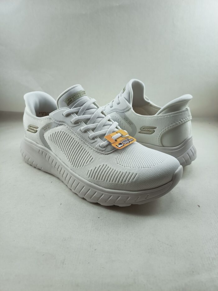 Semi-sport sintetico blanco sin cierres, modelo sliping, Skechers mod. 117497 - Imagen 2