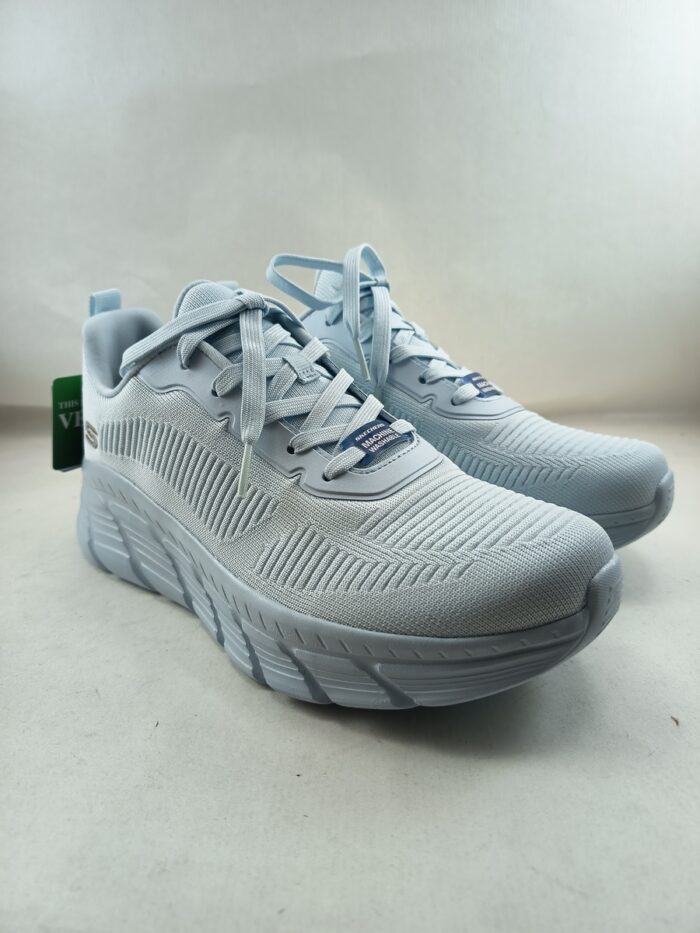 Semi-sport sintetico blanco con cierre de cordon, Skechers mod. 117385