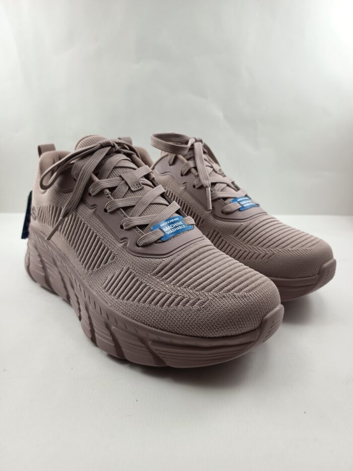 Semi-sport sintetico lila con cierre de cordon, Skechers mod. 117385