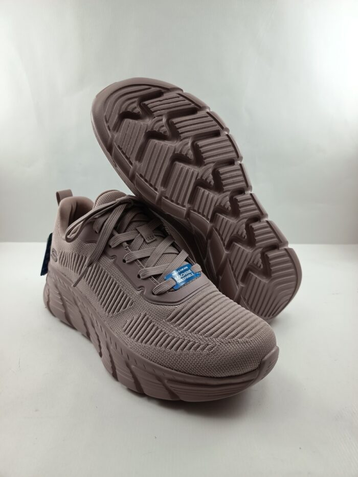 Semi-sport sintetico lila con cierre de cordon, Skechers mod. 117385 - Imagen 3