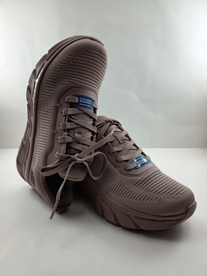 Semi-sport sintetico lila con cierre de cordon, Skechers mod. 117385 - Imagen 4
