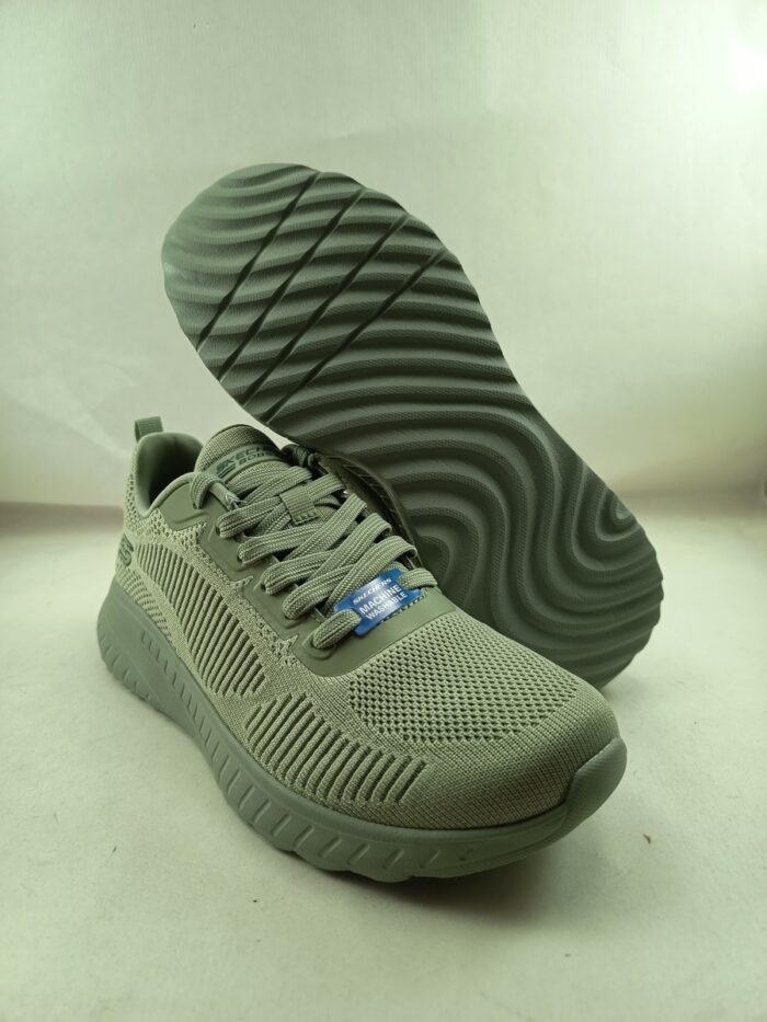 Semi-sport sintetico verde con cierre de cordon, Skechers mod. 117209 - Imagen 3