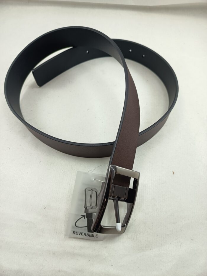 Cinturon de piel marron con cierre de hebilla, Possum mod. 11228