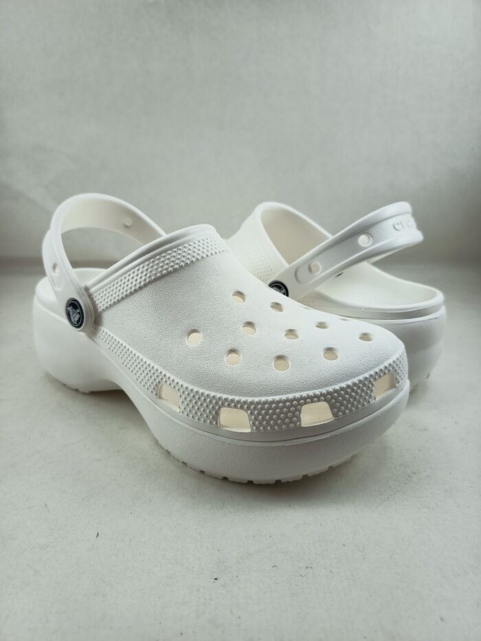 Croc classico de plataforma blanco sin cierres, Crocs mod. 206750 - Imagen 2